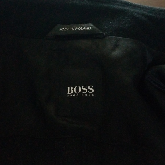 HUGO BOSS 100% Cashmere Men's Coat Black Size 38R - Picture 7 of 7